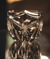 根本硝子工芸 Sake Glass 蝴蝶-Hu Die-II grey Classical Class 江戸切子  幸昇  3