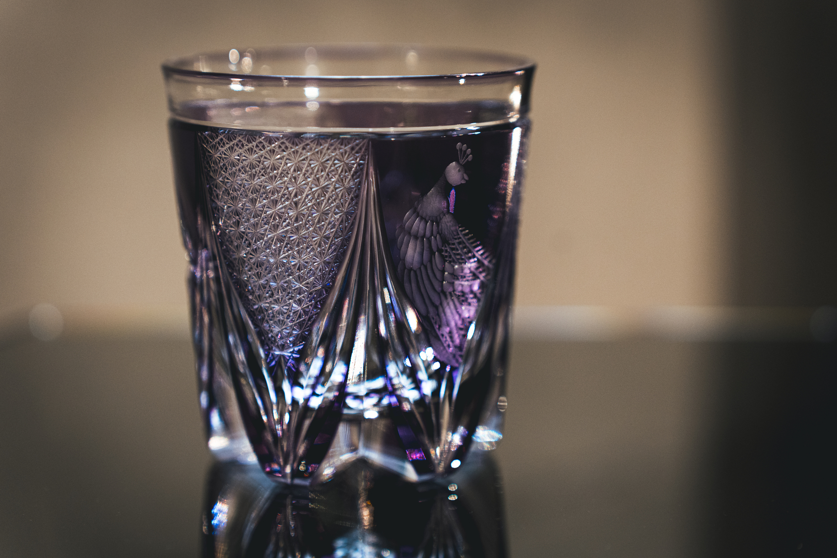 Old Fashioned Glass, 孔雀菊花, 金紫, Luxury Class